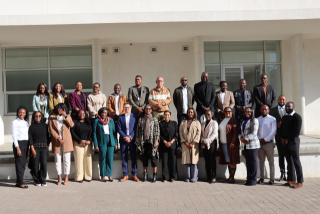 WINDHOEK, 16 JUL – Attendees of the CORSIA and SAF workshop pictured with NCAA Executive Director Toska Sem. (Photo: Contributed)NAMPA