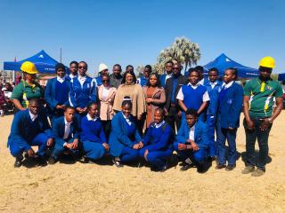 NKURENKURU, 17 July 2025- The Kavango West Governor, Verna Sinimbo officially officiated the Technical and Vocational Education and Training (TVET) Fair on Thursday in Nkurenkuru, Kavango West Region. 
(photo: Lylie Joel)
NAMPA
