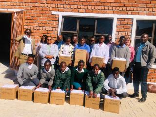 NKURENKURU, 18 July 2025- Twenty-three vulnerable learners from eight schools across the Kavango West region has received crucial educational support through the FAWENA (Friends of Education) program, in partnership with Standard Bank Namibia’s Blue Child Champion project at TRC Nkurenkuru building on Friday.
(photo: Lylie Joel)
NAMPA