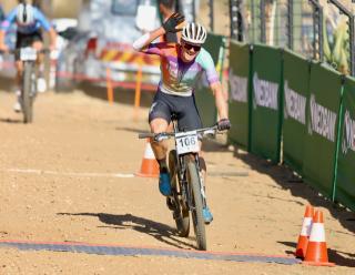 WINDHOEK, 20 July 2025  –  Martin Freyer Namibia's male cross country national champion while in action during the 2025 Nedbank Namibian National Cross Country (XCO) champions at the Towerbos Trails in Windhoek. (Photo by: Hesron Kapanga) NAMPA