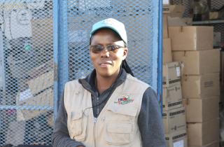 OTJIWARONGO, 03 August 2025 - The Otjozondjupa Regional Electoral Officer, Victoria Amutenya on Sunday deploying teams with the sensitive and non-sensitive materials for the supplementary registrations of voters. (Photo by: Mulisa Simiyasa) NAMPA