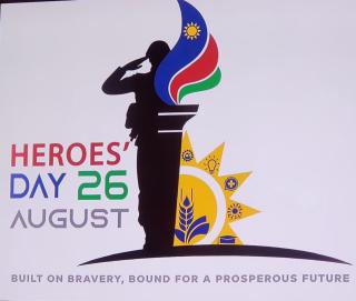 WINDHOEK, 12 August 2025 - Minister of Information and Communication Technology, Emma Theofelus, on Tuesday unveiled the official logo and theme for this year's commemoration of Heroes Day, set for Katima Mulilo in the Zambezi Region. (Photo by: Molly Weyulu) NAMPA 
