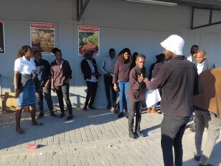 KATIMA MULILO, 14 August 2025 - Over 40 employees of Choppies in Katima Mulilo held a peaceful demonstration on Wednesday. (Photo by: Michael Mutonga Liswaniso) NAMPA