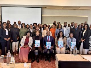WINDHOEK, 18 August- Health Ministry Executive Director Penda Iithindi pictured with delegates. (Photo by Eba Kandovazu).NAMPA