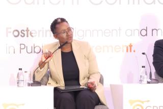 WINDHOEK, 19 August- Chairperson of the Central Procurement Board of Namibia, Mary Shiimi. (Photo by Eba Kandovazu). NAMPA