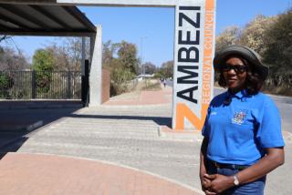 KATIMA MULILO, 23 August 2025 - Acting executive director in the Ministry of Information Communication and Technology (MICT), Linda Aipinge-Nakale speaks Saturday afternoon on the preparations of the Heroes Day commemoration set for Tuesday at the Katima Mulilo Sports Stadium in the Zambezi Region. (Photo by: Mulisa Simiyasa) NAMPA 