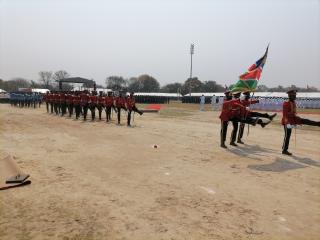 KATIMA MULILO, 26 August 2025 - Members of the Namibian Defence Force marches to commemorate Heroes Day in Katima Mulilo on Tuesday. (Photo: Mulisa Simiyasa) NAMPA