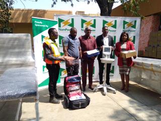 RUACANA, 29 August 2025 - Nampower handed over medical equipment to the Omusati Health Directorate on Friday. (Photo by: Maria David) NAMPA