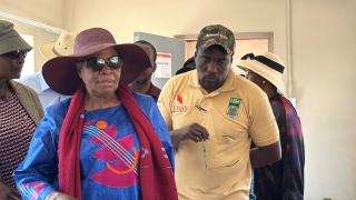 OGONGO, 01 September 2025 - President Netumbo Nandi-Ndaitwah touring various projects at University of Namibia (UNAM) Ogongo Campus on Monday. (Photo: Maria David)NAMPA