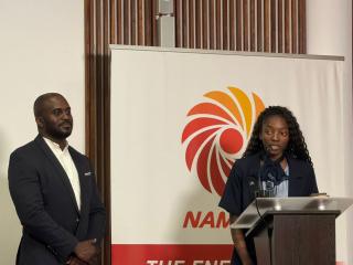 MARIENTAL, 05 September 2025 (NAMPA)- The National Upstream Petroleum Unit held an engagement with the Hardap community on the Local Content Policy in Mariental on Friday.
(Photo: Charmaine Boois) NAMPA 