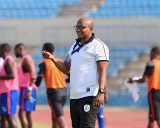FRANCISTOWN, 05 September 2025 - Brave Warriors goalkeepr coach Arnold Subeb pictured on the touchline during Namibia's 2-1 defeat to Malawi during their 2026 World Cup qualifiers at the Obed Itani Chilume Stadium in Francistown, Botswana. (Photo by: Hesron Kapanga) NAMPA