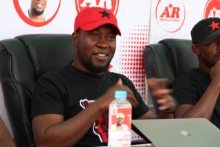WINDHOEK, 25 September 2024 - AR Movement leader Job Amupanda defended his party’s robust approach in Parliament (Photo: Andreas Thomas) NAMPA

