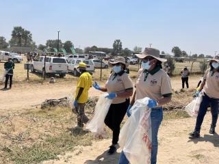 NKURENKURU, 20 September 2025- Minister of Environment, Forestry and Tourism, Indileni Daniel, officially commemorated the World Clean-Up Day in Nkurenkuru on Saturday.

(Photo: Lylie Joel)
NAMPA