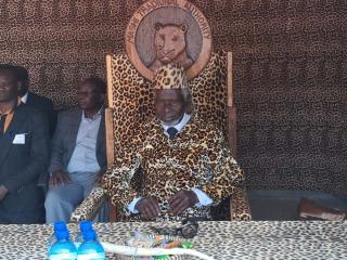 KONGOLA, 21 September 2025 - Mfumu (Chief) Joseph Tembwe Mayuni III of the Mashi Traditional Authority in the Zambezi Region pictured at the annual Tulikonge Cultural Festival on Sunday.

(Photo: Contributed) NAMPA
