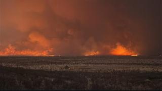 WINDHOEK, 28 SEPTEMBER - Etosha fire breakout. (Photo: CONTRIBUTED) NAMPA