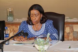 GOBABIS, 01 October- Minister of Agriculture, water and land reform, Inge Zaamwani-Kamwi. (Photo by Eba Kandovazu). NAMPA