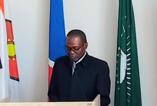 KATIMA MULILO, 20 October 2025 - Pro-Vice Chancellor: Research, Innovation and Development at the University of Namibia (UNAM) Dr. Joseph Ndinoshiho, Speaking at the official handover of new molecular laboratory equipment at Department of Wildlife Management & Tourism Studies at the UNAM's Katima Mulilo Campus on Monday.

(Photo: Michael Mutonga Liswaniso) NAMPA