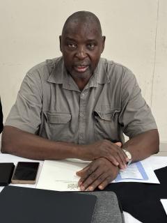 RUNDU, 20 October 2025 - Urban and Rural Development Minister James Sankwasa in Rundu on Monday. (Photo by: Sawi Hausiku) NAMPA 