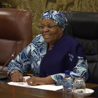 WINDHOEK, 20 October 2025 - President Netumbo Nandi-Ndaitwah during meeting with the leadership of the Body of Christ Party at State House (Photo: Andreas Thomas) NAMPA
