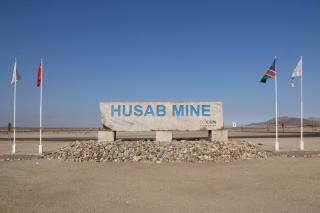 ARANDIS, 23 October 2025 - The signage at the entrance of the Swakop Uranium Mine. (Photo: Contributed)