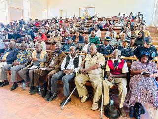OSHAKATI, 24 October 2025- Several stakeholders and community members at the 100 days in office regional report address engagement.

(Photo: contributed) NAMPA 