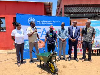 NCAMAGORO, 25 October 2025 - The commemoration of World Food Day at Ncamagoro village on Saturday included the donation of food items and gardening implements to small-scale farmers and vulnerable households. (Photo by: Lylie Joel) NAMPA
