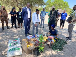 NCAMAGORO, 25 October 2025 - The commemoration of World Food Day at Ncamagoro village on Saturday included the donation of food items and gardening implements to small-scale farmers and vulnerable households. (Photo by: Lylie Joel) NAMPA