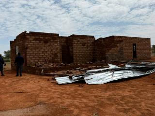 ARANOS, 29 October 2025 - A house that was damaged during a rainstorm at Aranos on Tuesday. (Photo by: Charmaine Boois) NAMPA