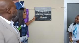 KATIMA MULILO, 30 October 2025 - Health and Social Services Minister Dr. Esperance Luvindao on Thursday officially commissioned the Intensive Care Unit (ICU) at the Katima Mulilo District Hospital. (Photo by: Michael Mutonga Liswaniso) NAMPA