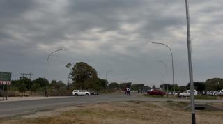 NDIYONA, 03 November 2025- The newly installed streetlights at Ndiyona settlement. (Photo by: Sawi Hausiku) NAMPA 