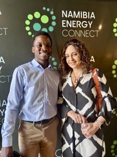 Windhoek, 04 November- Fanuel Shinedima and Dorianne Zammit Cutajar. (Photo by Eba Kandovazu). NAMPA
