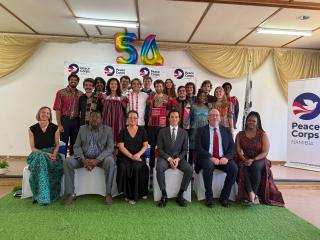 OKAHANDJA, 06 November 2025 - The Peace Corps Namibia on Thursday welcomed 15 new volunteers at a swearing-in ceremony held by the United States Embassy at Okahandja. (Photo by: Uakutura Kambaekua) NAMPA