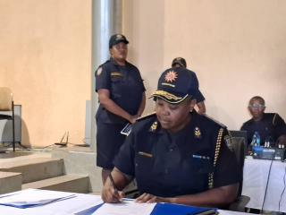 WINDHOEK, 07 November 2025 - Commissioner Johanna Ngondo has been appointed as the Khomas Regional Commander, succeeding Willem Steenkamp. (Photo by: Uakutura Kambaekua) NAMPA.