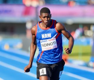 TOKYO, 17 November 2025 - Namibian sprinter with a hearing impairment Shitaleni Abraham Ndinoti while in action at the Komazawa Olympic Park General Sports Ground Athletic Field in Tokyo, Japan during the 400m heats at the 2025 Deaflympic Games. (Photo by: Hesron Kapanga) NAMPA 