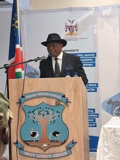 KEETMANSHOOP, 19 November 2025 - First Gentleman, Lieutenant-General (Rtd) Epaphras Denga Ndaitwah. (Photo by: Romario Rhodes) NAMPA