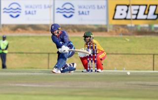 WINDHOEK, 02 September 2025 - Namibia's women cricket team captain Sune Wittmann while in action against Zimbabwe at the Namibia Cricket Ground in Windhoek during the ICC T20I  ICC Women's Emerging Nations Trophy qualifiers in Windhoek. (Photo by: Hesron Kapanga) NAMPA