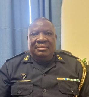 KEETMANSHOOP, 21 November 2025 - Namibian Police Force crime investigations coordinator for the ||Kharas Region, Deputy Commissioner Nicodemus Mbango. (Photo by: Romario Rhodes) NAMPA 