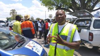 ONDANGWA, 22 November 2025 - IPC local authority candidate for Ondangwa Matheus Edhiya during the party’s door-to-door campaign (Photo: Andreas Thomas) NAMPA