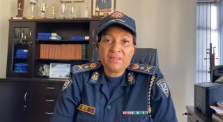 OMUTHIYA, 24 November 2025- Oshikoto Regional Commander, Commissioner Ndafudha Iifo. (Photo: Max Henrich) NAMPA