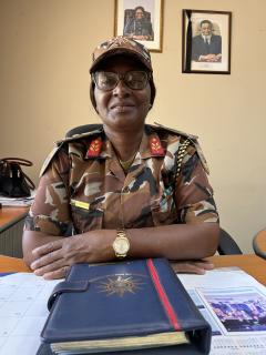 EENHANA, 24 November 2025 - NamPol's Ohangwena Regional Commander, Commissioner Otilie Kashuupulwa. (Photo by: Eba Kandovazu) NAMPA