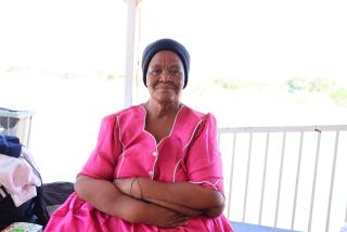 STAMPRIET, 25 November 2025 - Stampriet resident Katriena Rooi (59) says she will not vote on Wednesday, citing years of unresolved sanitation problems. (Photo by: Chelva Wells) NAMPA