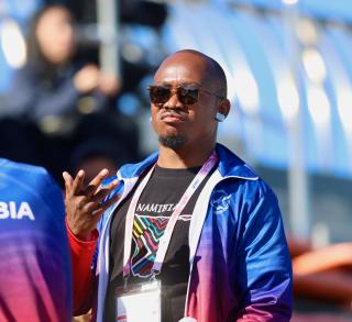 TOKYO, 27 November 2025 - President of the Namibia Deaf Sport Federation (NDSF), Abner Sheya, while at the Komazawa Olympic Park General Sports Ground during the the Tokyo 2025 Deaflympics in Japan. (Photo by: Hesron Kapanga) NAMPA