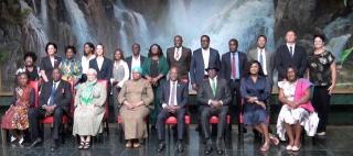 WINDHOEK, 01 December 2025 - President Netumbo Nandi-Ndaitwah on Monday launched three national task forces to tackle health, housing, land, and economic recovery, and appointed 54 members to serve on the committees. (Photo by: Paulina Stefanus) NAMPA