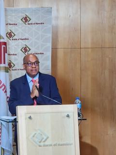 WINDHOEK, 03 DECEMBER 2025 - Outgoing governor of the Bank of Namibia (BoN) Johannes !Gawaxab. (Photo by: Molly Weyulu) NAMPA