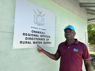 ONANKALI, 27 November 2025 - Head of Rural Water Supply in the Oshikoto Region, Stephenson Tuukondjele. (Photo by: Eba Kandovazu) NAMPA