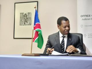 WINDHOEK, 04 December 2025 - Chief Justice Peter Shivute. (Photo by: Molly Weyulu) NAMPA 