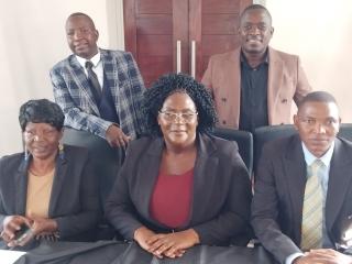 BUKALO, 05 December 2025 - Swapo Party's Chuma Mudabeti (middle) was elected as Chairperson of the Bukalo Village Council to be deputised by fellow Swapo Party member Simataa Mubonda. She is pictured here with other councilors, Agnes Simasiku of Swapo, Sitali Kabende of National Democratic Party (NDP) and Nico Sitambi of the Popular Democratic Party of Namibia (PDM).

(Photo: Michael Mutonga Liswaniso) NAMPA

 