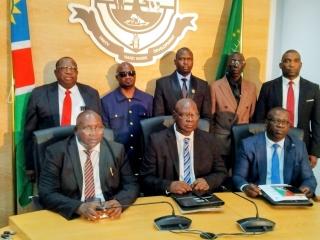 KATIMA MULILO, 05 December 2025 - Bernard Sisamu, the Constituency Councillor for Kabbe North was elected as Chairperson of the Management Committee of the Zambezi Regional Council while two newly elected councillors, Vincent Sinalumbu of the Judea Lyabboloma constituency and Rector Matengu Nkando of the Sibbinda constituency were elected to serve in the Management Committee.
Raymond Sezuni who has served in the constituency office for five months following his by-election victory in June this year and Progress Sipapela the newly elected constituency councillor for Linyanti Comstituency as well as Kennedy Simasiku for Katima Mulilo Urban Constituency were elected to serve in the National Council as Members of Parliament. Independent Candidate Bennety Busihu who won Kongola constituency and youthful Swapo Party’s Dennis Mukena Sinchembe, who won the Katima Mulilo Rural constituency are ordinary members of the regional council.
(Photo: Michael Mutonga Liswaniso) NAMPA
