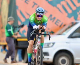 WINDHOEK, 05 December 2025 - Endurance cyclist Drikus Coetzee in action during the 2025 Nedbank Desert Dash. (Photo by: Hesron Kapanga) NAMPA
