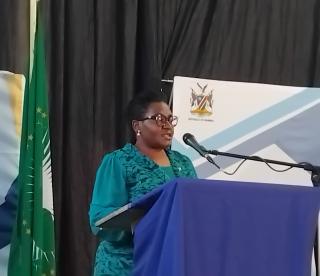 KATIMA MULILO, 08 December 2025 - Minister of Gender Equality and Child Welfare, Emma Kantema on Monday called on men to check their physical and mental health regularly, stressing that statistics show that men are less likely to visit doctors regularly (Photo by: Michael Mutonga Liswaniso) NAMPA
